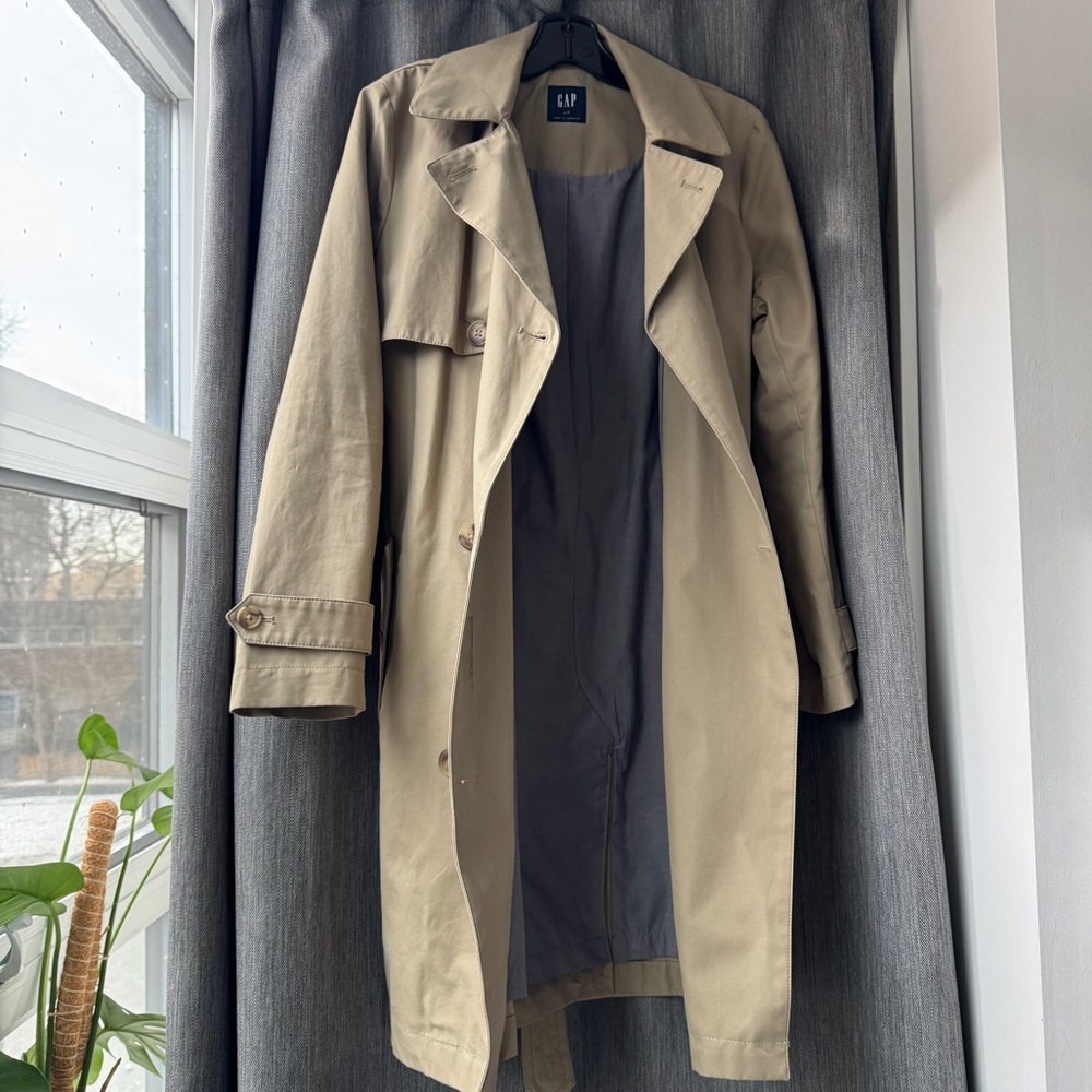 Women’s GAP Classic Khaki Chino Trench Coat